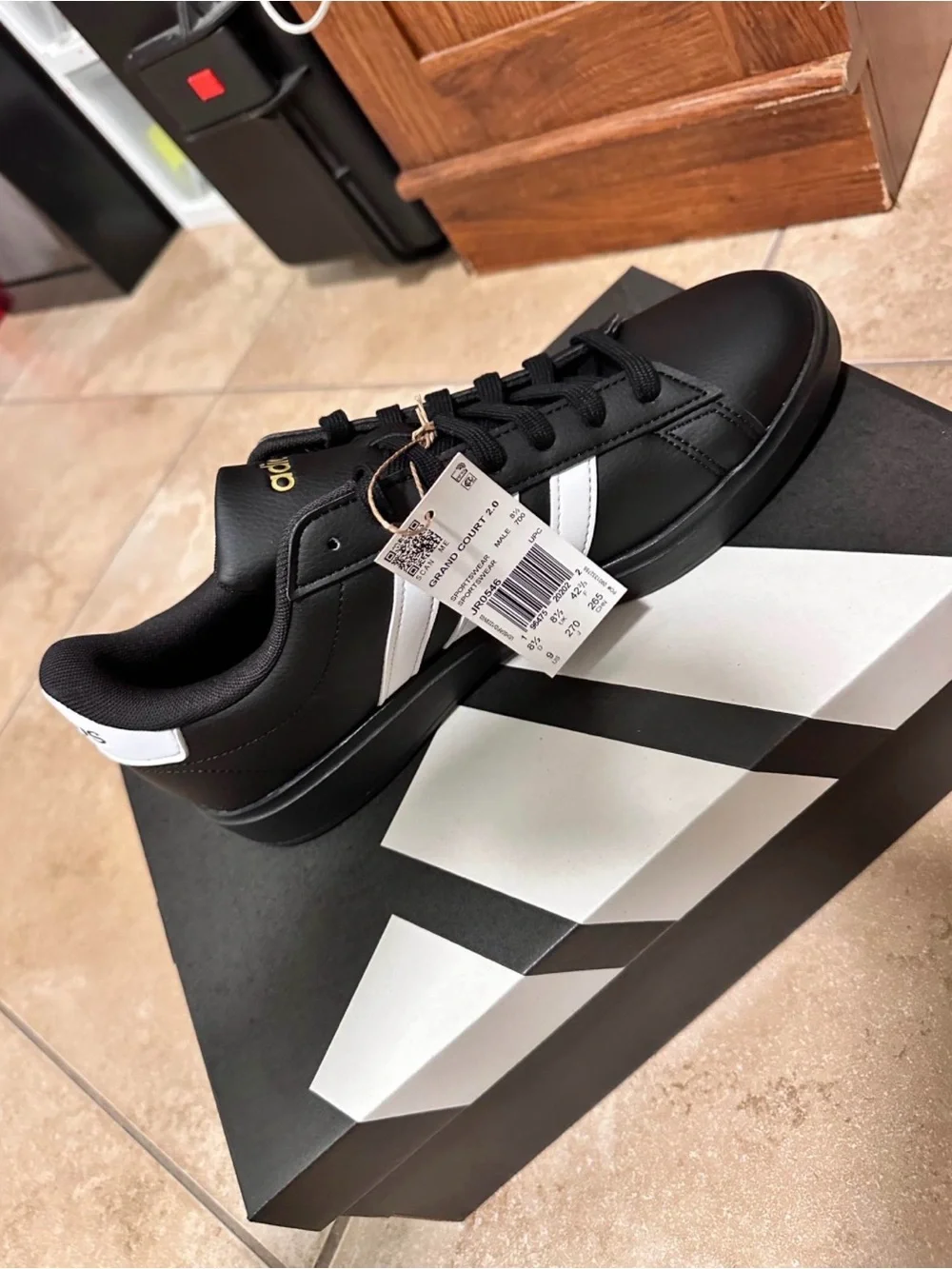 Black adidas shoes